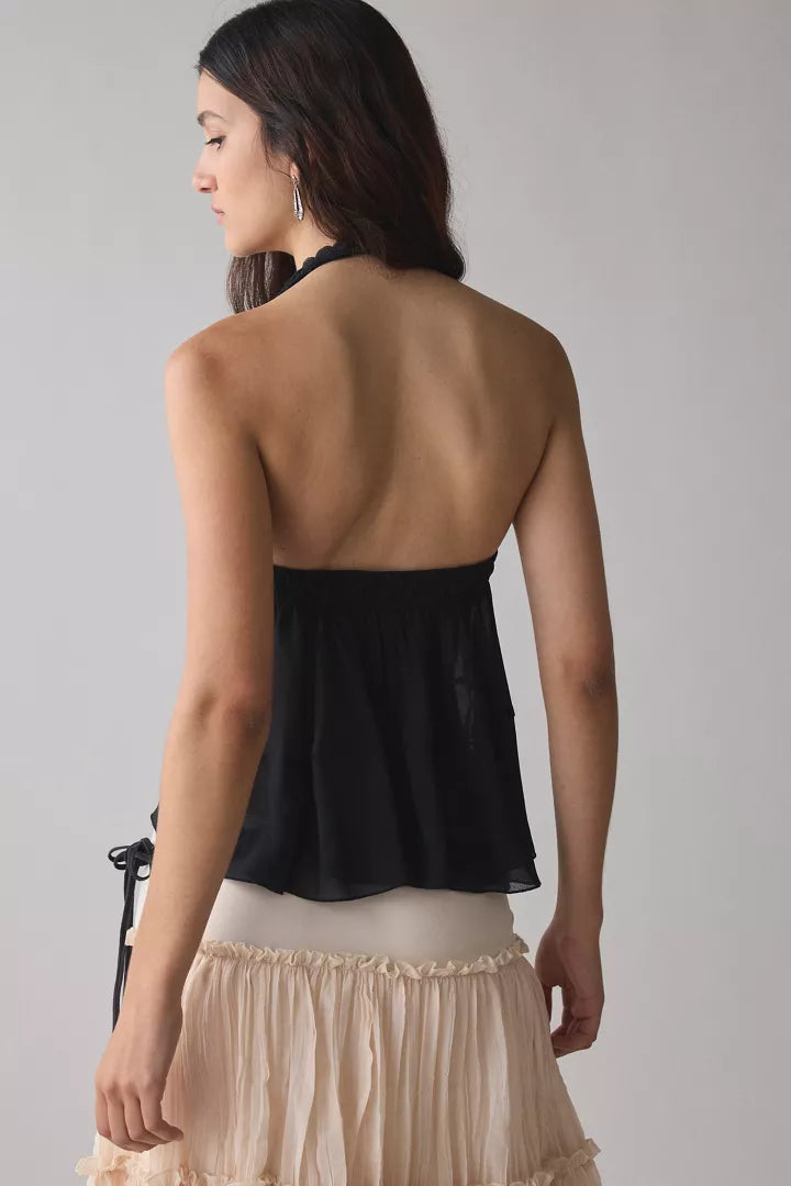 Kimchi Blue Lindsey Tiered Babydoll Halter Top